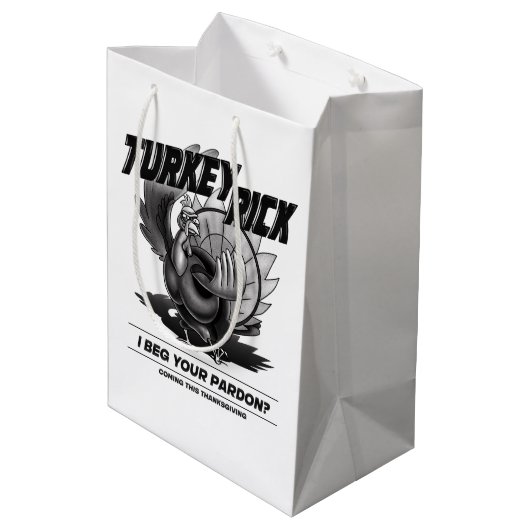 Turks Rick: "I Beg Your Pardon?" Medium Cadeauzakje (Achterkant Gekanteld)