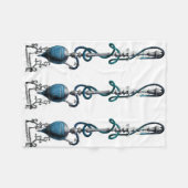 Turks rookpijp hookah shisha fleece deken (Voorkant (Horizontaal))