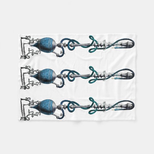 Turks rookpijp hookah shisha fleece deken (Voorkant (Horizontaal))
