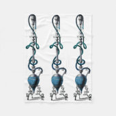 Turks rookpijp hookah shisha fleece deken (Voorkant)
