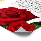 Turks Roos tot we weer bijeenkomen Funeral Poem Si Poster (Hoek)