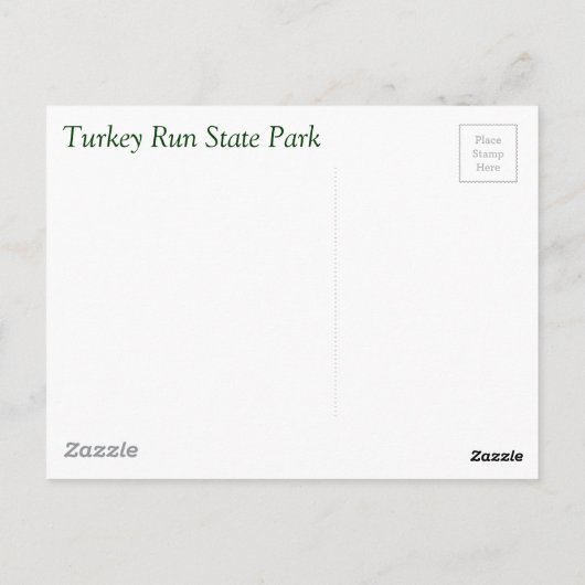 Turks staatspark briefkaart (Achterkant)