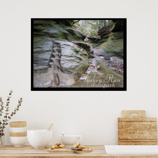 Turks staatspark Eroded Stairs Poster (Keuken)