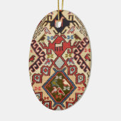 Turks tapijt #1 keramisch ornament (Links)