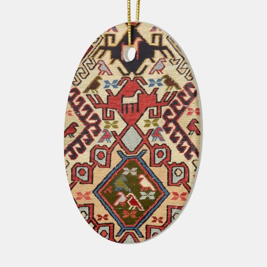 Turks tapijt #1 keramisch ornament (Links)