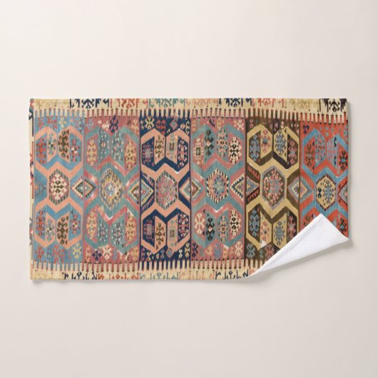 Turks tapijt Antiek Kilim Bad Handdoek (Handdoek)