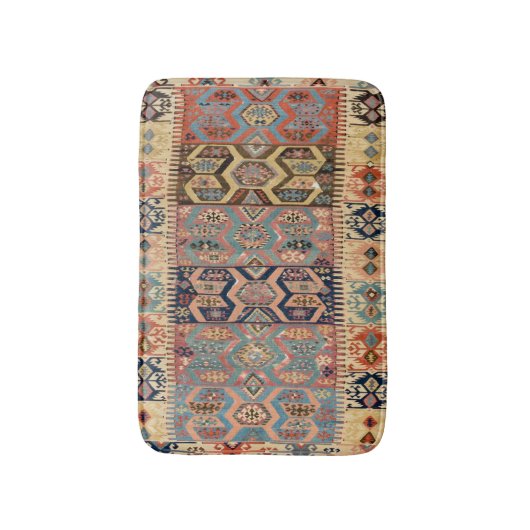 Turks tapijt Antiek Kilim Badmat (Voorkant Verticaal)