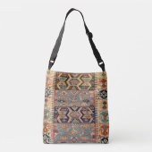Turks tapijt Antiek Kilim Crossbody Tas (Achterkant)