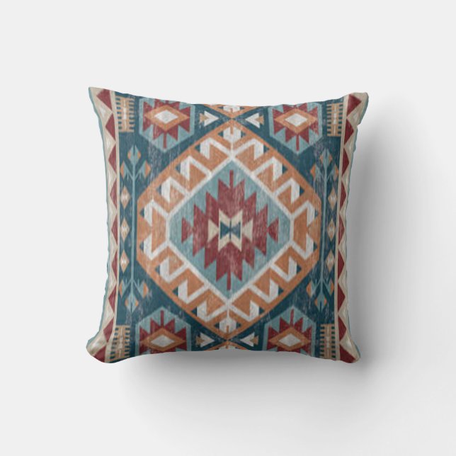 Turks tapijt Antiek Kilim Kabristan Kussen (Voorkant)