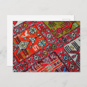 Turks tapijt feestdagenkaart (Voorkant / Achterkant)