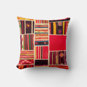 Turks tapijtpatchwork handgemaakt. Patchwork patte Kussen