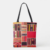 Turks tapijtpatchwork handgemaakt. Patchwork patte Tote Bag (Achterkant)