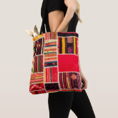 Turks tapijtpatchwork handgemaakt. Patchwork patte Tote Bag (Dichtbij)