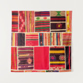 Turks tapijtpatchwork handgemaakt. Patchwork patte Wandkleed (Voorkant (horizontaal))
