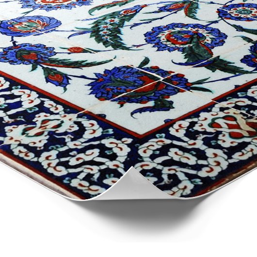 Turks tegel Poster (Hoek)