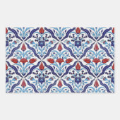 Turks tegel Rechthoek Sticker (Voorkant)