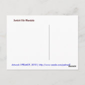 Turks tegelmandala briefkaart (Achterkant)