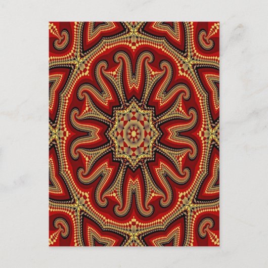 Turks tegelmandala briefkaart (Voorkant)