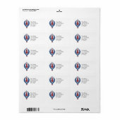 Turks Tegels adreslabel Etiket (Full Sheet)