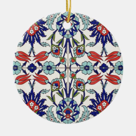 Turks tegelsiemens keramisch ornament (Voorkant)