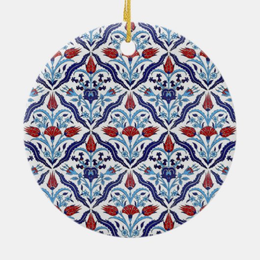 Turks tegelsiemens keramisch ornament (Achterkant)