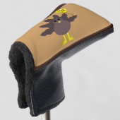 Turks Thanksgiving Golf Putter Hoesje Golfheadcover (3/4 voorkant)