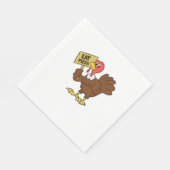 Turks Thanksgiving van de Pizza Funny Servet (Hoek)