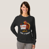 Turks Thanksgiving van de Pizza Funny T-shirt (Voorkant volledig)