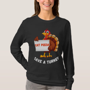 Turks Thanksgiving van de Pizza Funny T-shirt