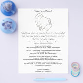 Turks Thanksgiving vegetarisch kleurverhaal Flyer (Enkel)