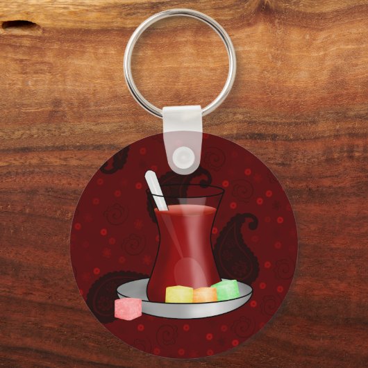 Turks theater en Turks plezier Sleutelhanger (Voorkant)