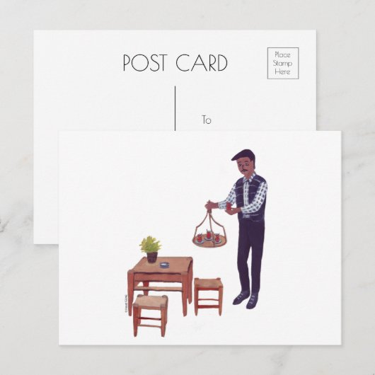 Turks Thee (Çay) Briefkaart (Voorkant / Achterkant)