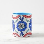 Turks Tile Blue-anjematroon Mok (Midden)