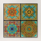 Turks Tiles Puzzle Legpuzzel (Horizontaal)