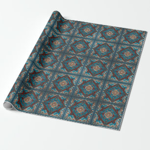 Turks Trendy Mooi Oud Patroon Collectie Cadeaupapier