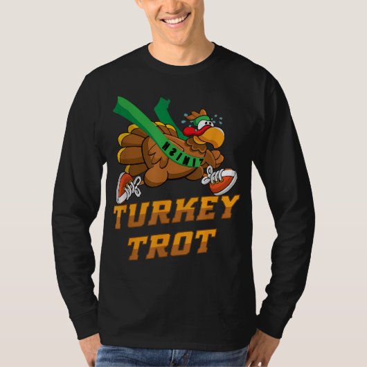 Turks Trot Squad Funny Thanksgiving loopt T-shirt (Voorkant)