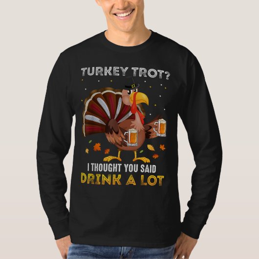 Turks trottenplein Drink passende Bedankt T-shirt (Voorkant)