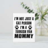 Turks Van Cat-ontwerp Briefkaart (Staand voorkant)