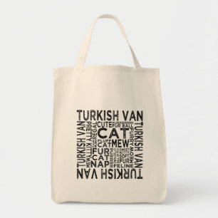 Turks Van Cat Typografie Tote Bag