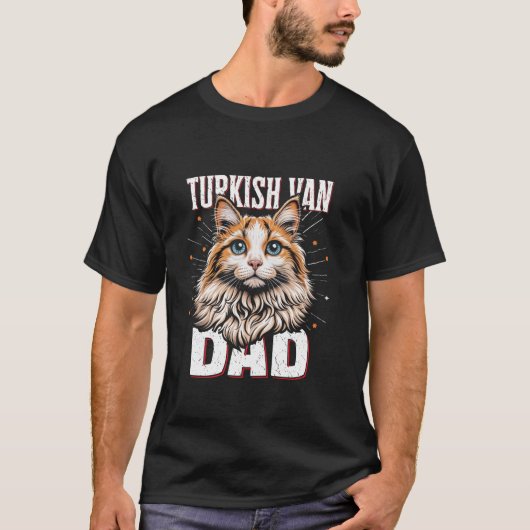 TURKS VAN DAD Cat Daddy Turks Van Katten Eigenaar T-shirt (Voorkant)