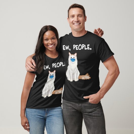 Turks-Van-Ew-volk kat met gezichtsmasker T-shirt (Unisex)