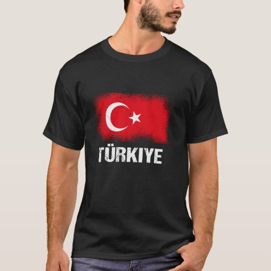 Turks Vlag Turkije T Shirt (Voorkant)