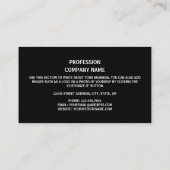 Turks vlagontwerp, vlag van Turkije Visitekaartje (Achterkant)