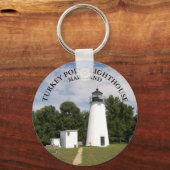 Turks vuurtoren, maryland Button Sleutelhanger (Voorkant)
