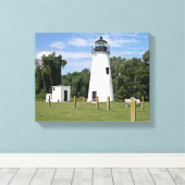 Turks vuurtoren, maryland Canvas Print (Insitu (Houten vloer))