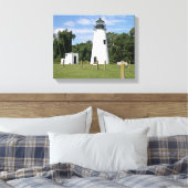 Turks vuurtoren, maryland Canvas Print (Insitu (Slaapkamer))