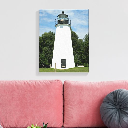 Turks vuurtoren, maryland Canvas Print (Insitu (Woonkamer))