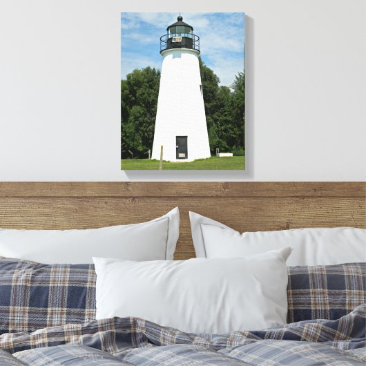 Turks vuurtoren, maryland Canvas Print (Insitu (Slaapkamer))