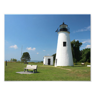 Turks vuurtoren, Maryland fotodruk Foto Afdruk