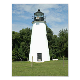Turks vuurtoren, Maryland fotodruk Foto Afdruk